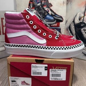 New Vans SK8-Hi Platform 2.0 “Chili Pepper – Fuchsia Pink” Women Sizes